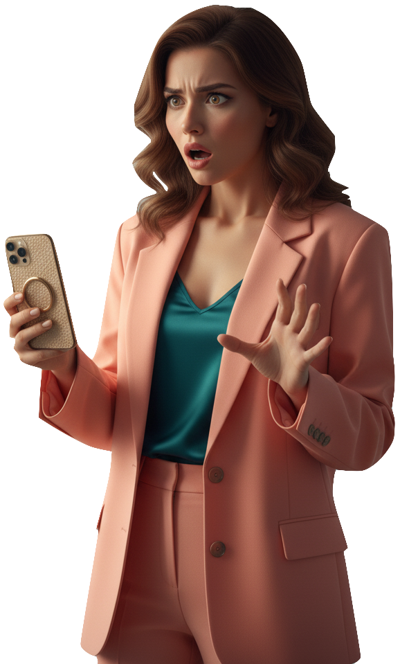 Professional woman using InvoiceFlow